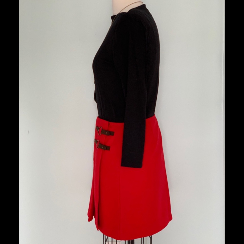 The Limited Red Wool Wrap Skirt Size 8 - Picture 2 of 8